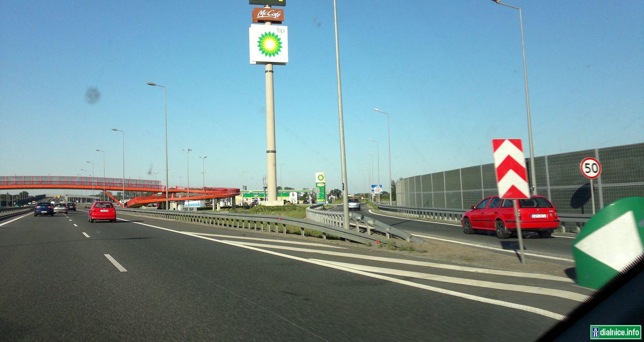 Zatiaľ jediné odpočívadlo s ČS na A4 Kraków - Tarnów (449. km)