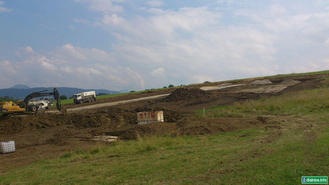 Tunel Zilina - práce na západnom portále 29.7.2014