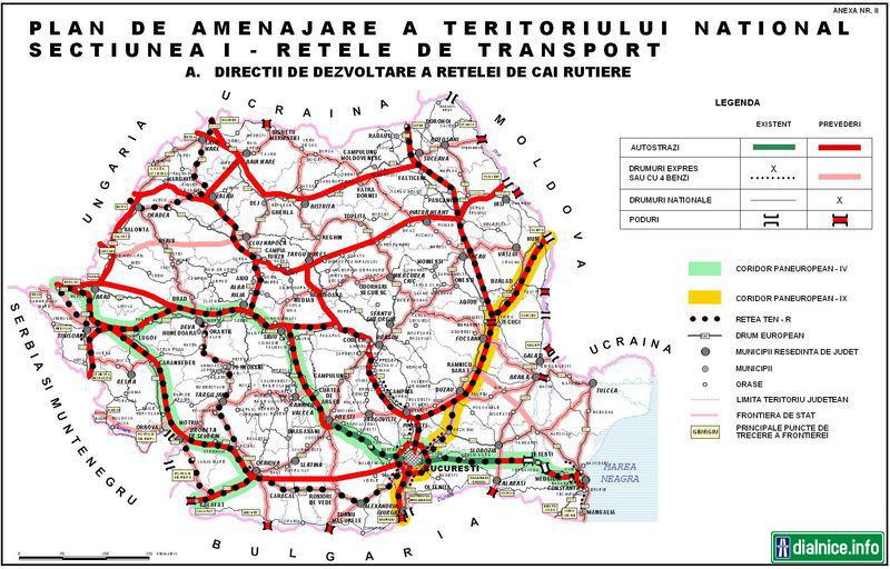 Rumunsko: Aktuálny plán diaľničnej a rýchlocestnej siete