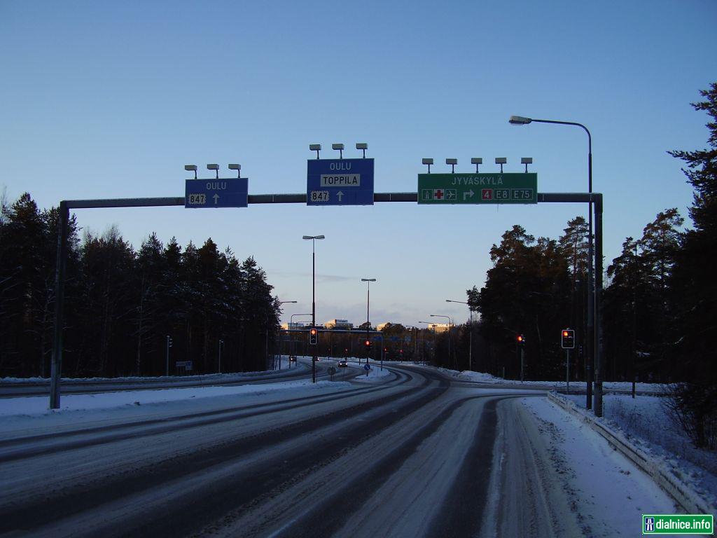 Dialnicny privadzac na dialnicu Jyväskylä-Kemi