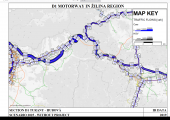 Intenzity dopravy v úseku D1 Turany - Hubová (rok 2025)