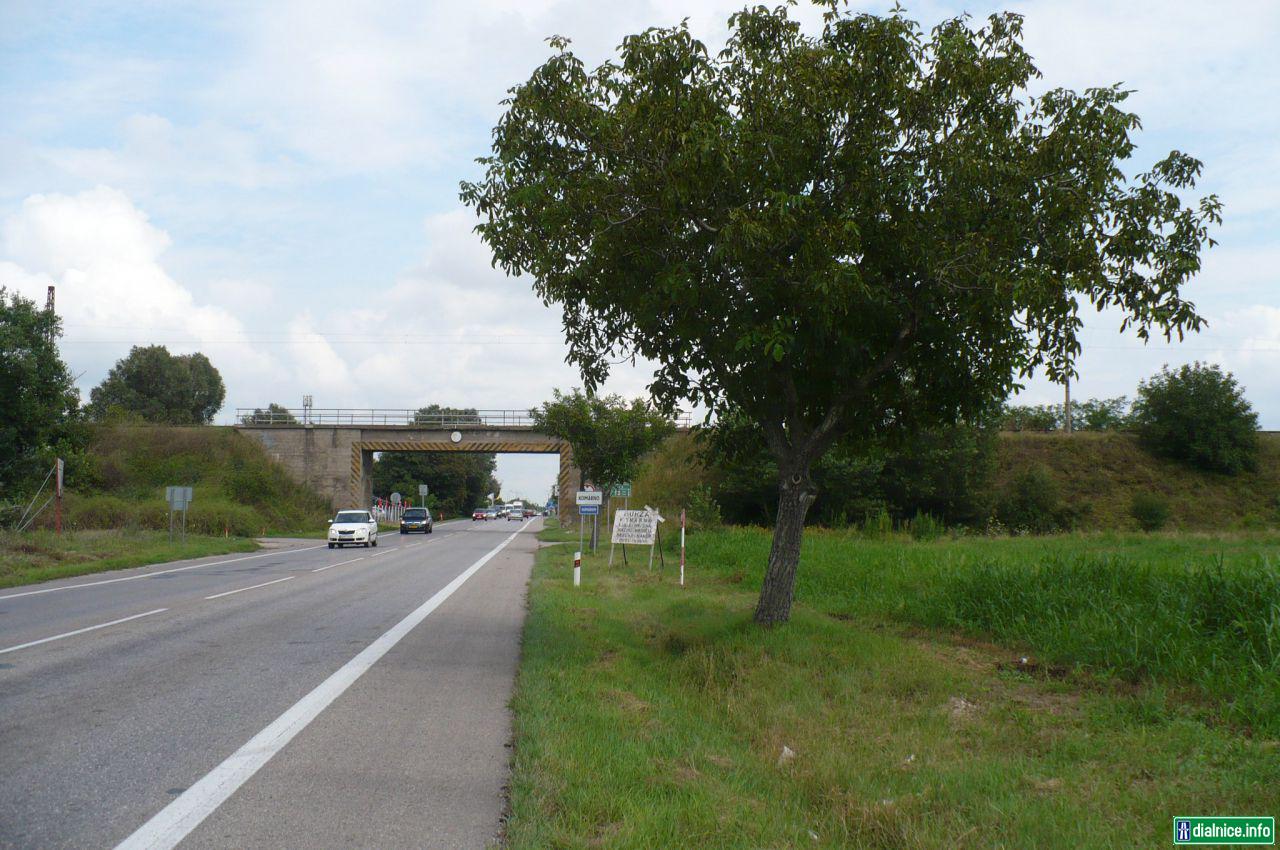 Okolie plánovaného nového mosta cez Dunaj v Komárne