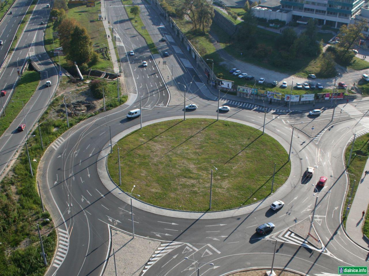 Veľký kruhový objazd pri Európa Shopping Centre