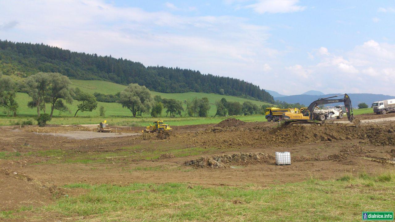 Tunel Zilina - práce na západnom portále 29.7.2014