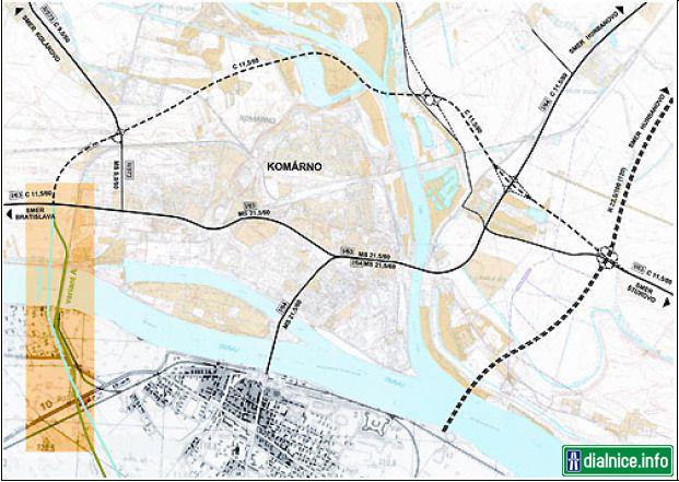 Komarno - vyhladove dopravne riesenie