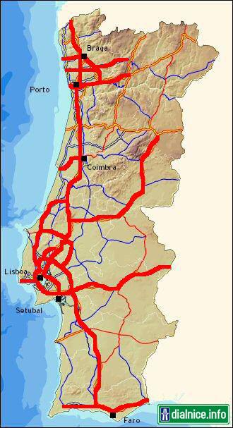 Diaľnice v Portugalsku