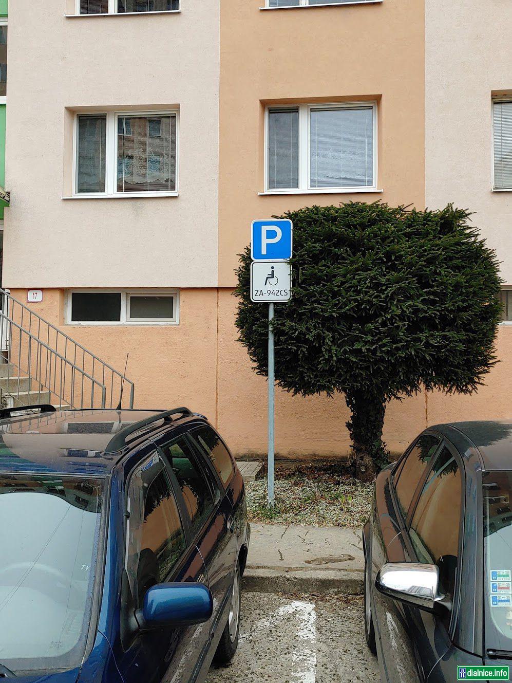 vyhradené parkovanie