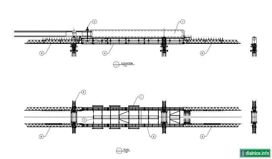 Underslung movable scaffolding system