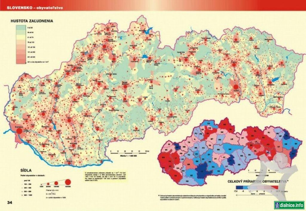 Population density Slovakia