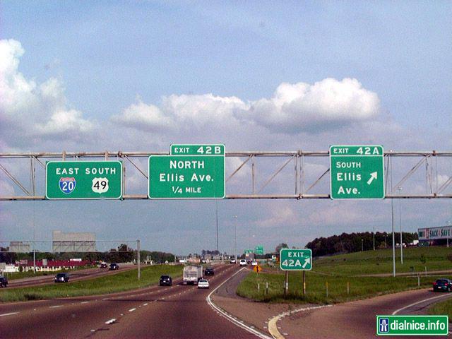 Dialnice v Mississippi v USA