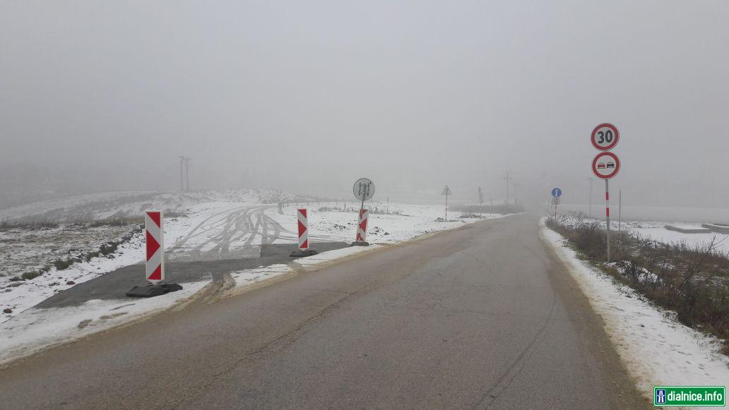 28.12.18 - obchadzkova trasa buduceho staveniska mosta na polnej ceste Rosina-Bytcica