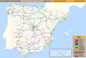 Španielsko 2008 - Mapa diaľníc a RC