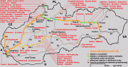 Aktuálna mapa Dialnicnej siete podla dialnice.szm.com