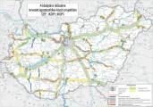 Najaktuálnejšia mapa výstavby maďarskej diaľničnej siete.