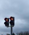 Cyklistický semafor s dvoma signálmi