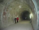 Spojovacia chodba v tuneli Sitina